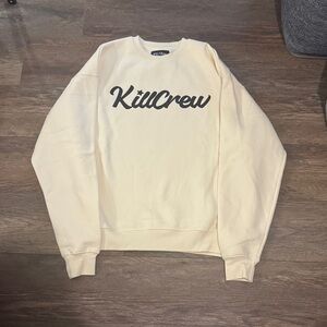 Kill Crew NWT Cream Crewneck Sweater